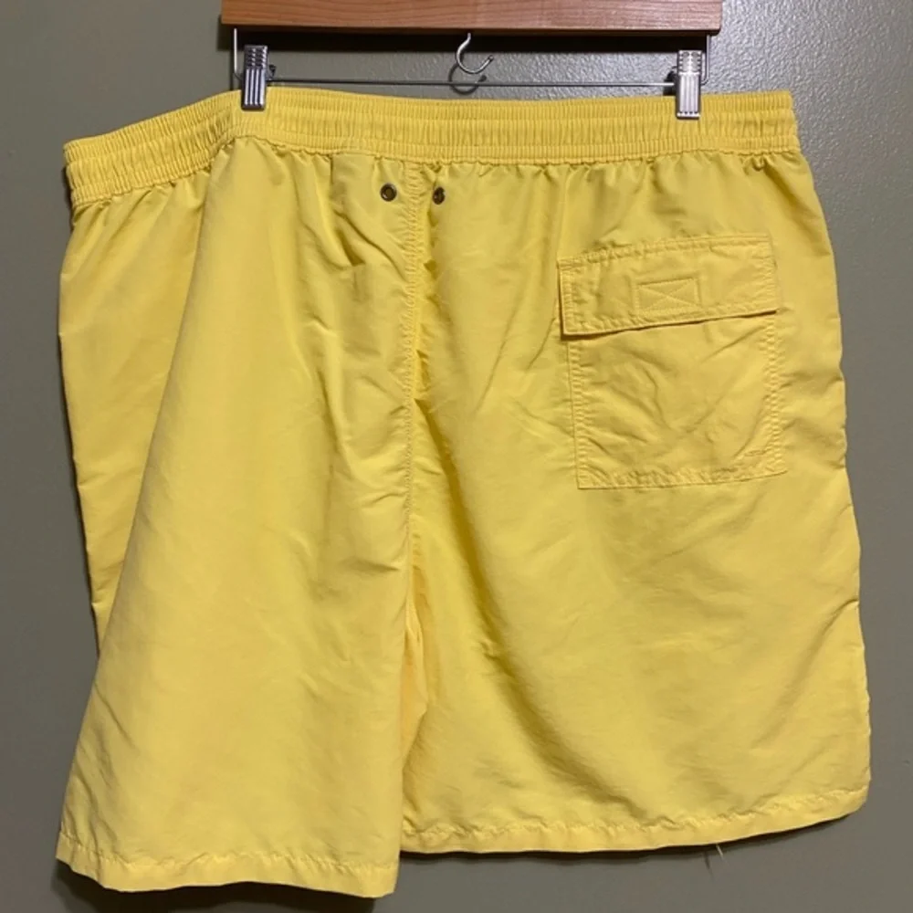 Yellow Polo Ralph‎ Lauren Swim Trunks, Size 4XB